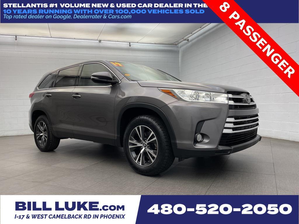 used 2019 Toyota Highlander car, priced at $19,473