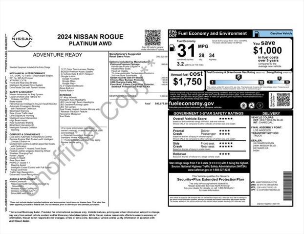 used 2024 Nissan Rogue car, priced at $32,675