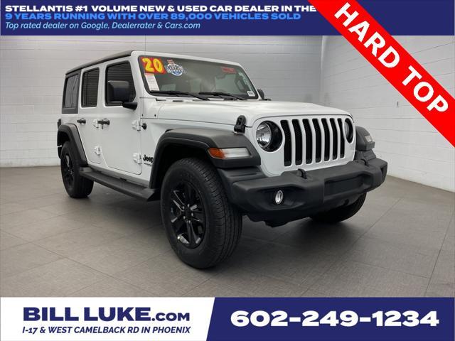 used 2020 Jeep Wrangler Unlimited car, priced at $30,973