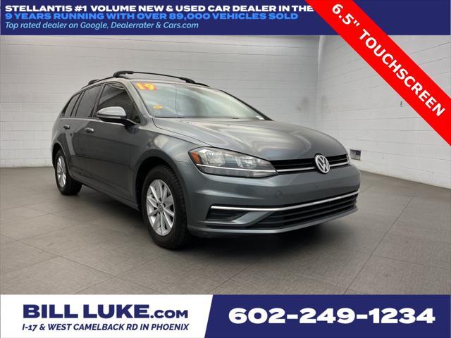 used 2019 Volkswagen Golf SportWagen car, priced at $17,373