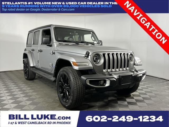 used 2021 Jeep Wrangler Unlimited 4xe car, priced at $27,373