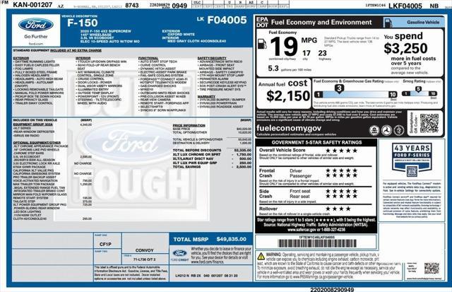 used 2020 Ford F-150 car, priced at $26,573