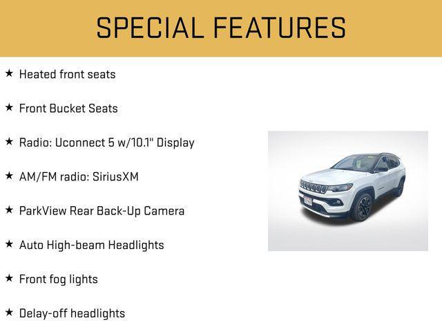 used 2022 Jeep Compass car, priced at $23,288