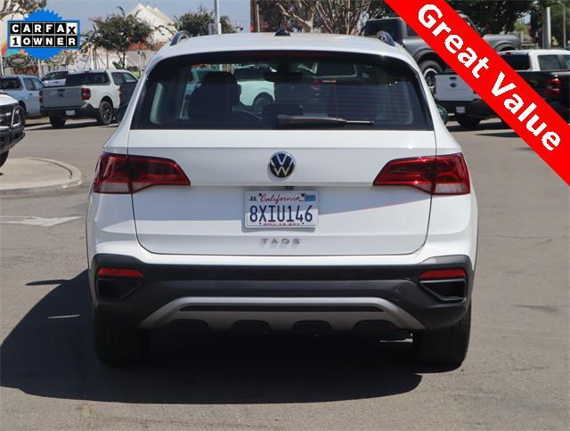 used 2022 Volkswagen Taos car, priced at $20,000