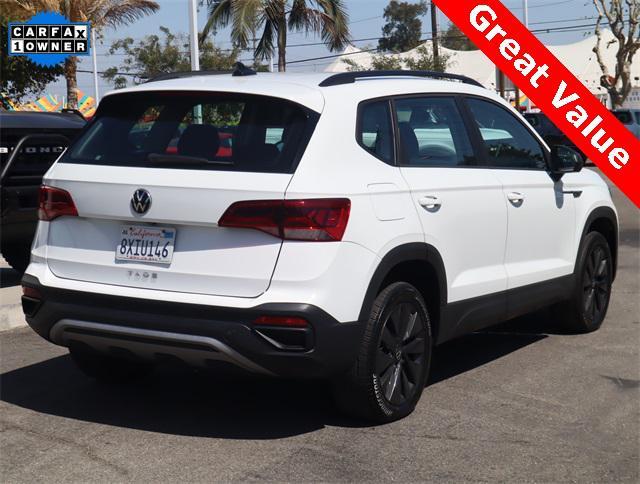 used 2022 Volkswagen Taos car, priced at $20,000