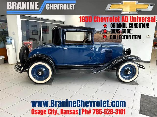 used 1930 Chevrolet AD Universal car, priced at $16,200