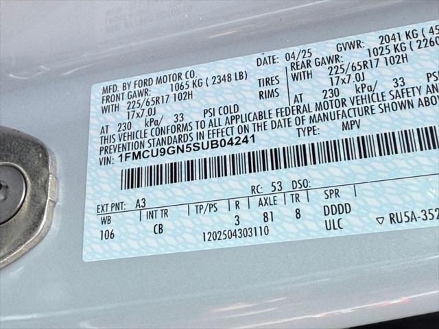 new 2025 Ford Escape car, priced at $26,385