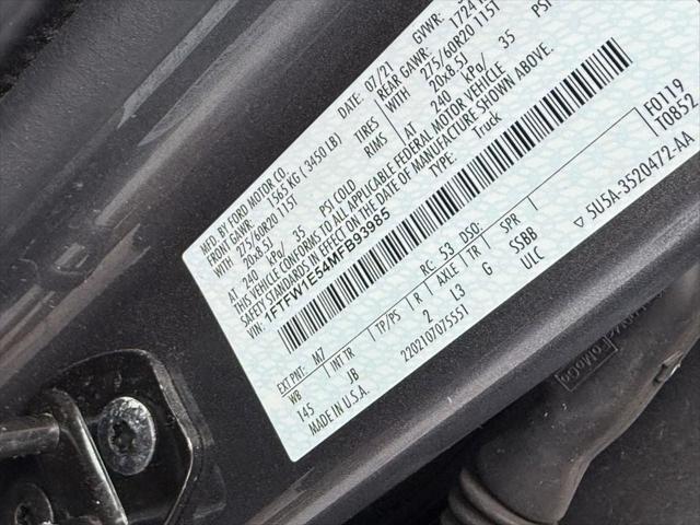 used 2021 Ford F-150 car, priced at $32,800