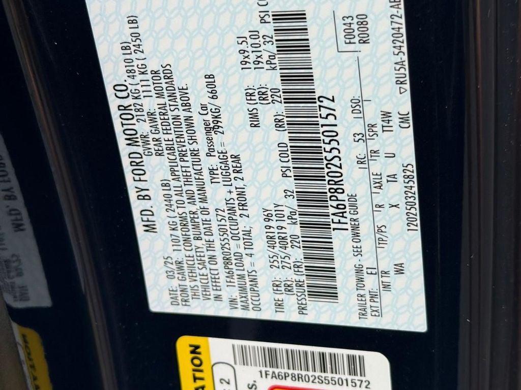 new 2025 Ford Mustang car, priced at $69,095