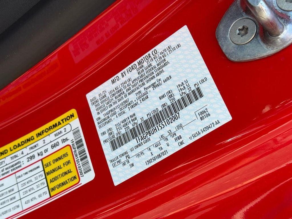 new 2025 Ford Mustang car, priced at $43,870