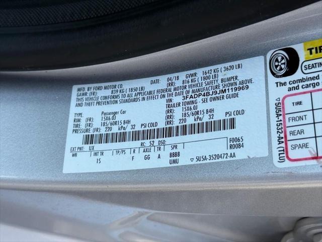 used 2018 Ford Fiesta car, priced at $9,676