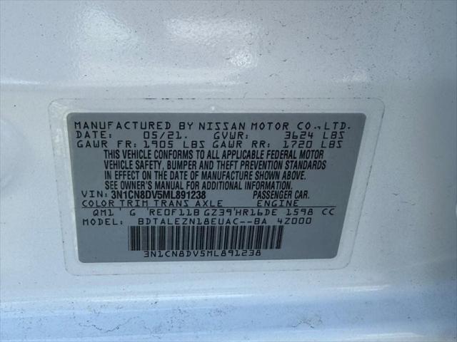 used 2021 Nissan Versa car, priced at $14,395