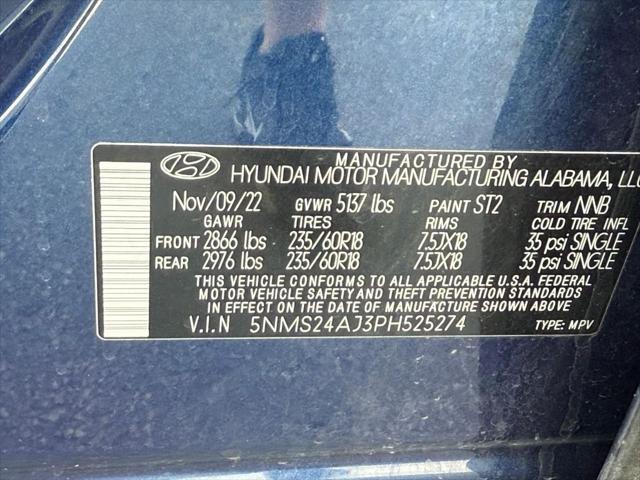 used 2023 Hyundai Santa Fe car, priced at $22,455