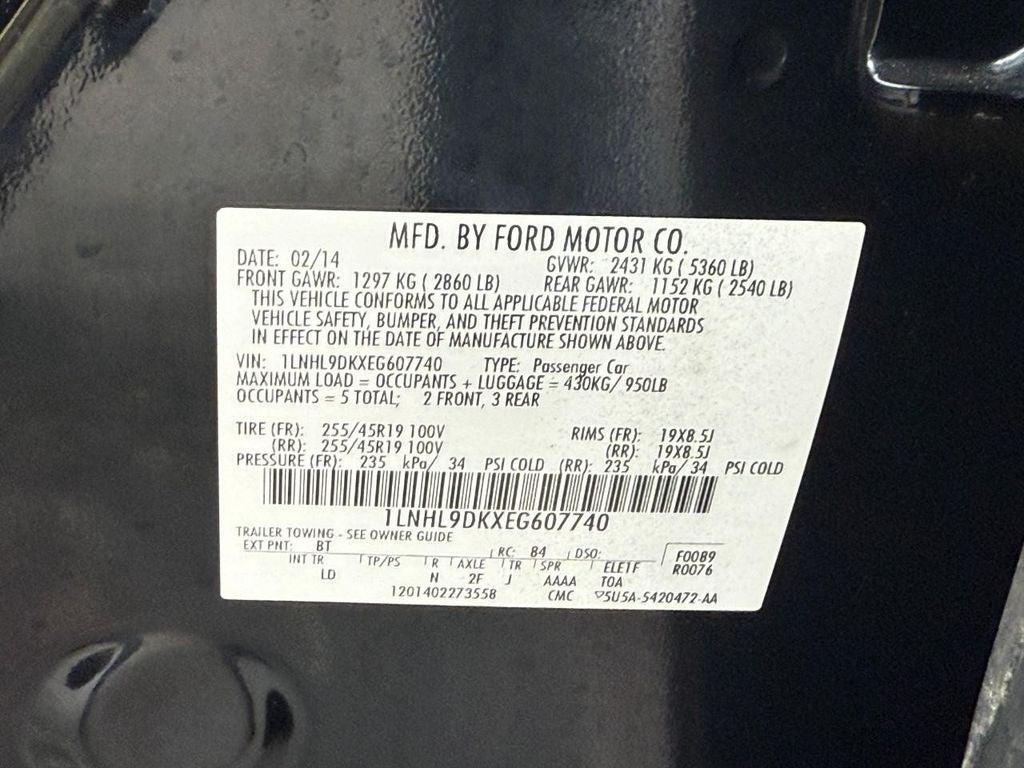 used 2014 Lincoln MKS car, priced at $11,499