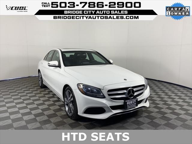 used 2018 Mercedes-Benz C-Class car, priced at $15,657