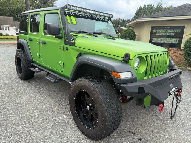 used 2018 Jeep Wrangler Unlimited car, priced at $24,990
