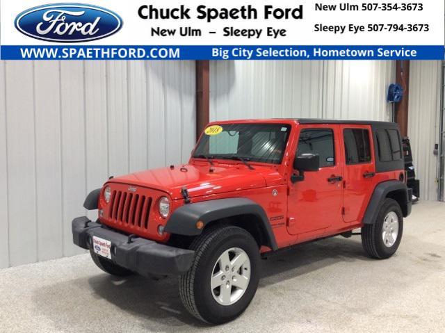 used 2018 Jeep Wrangler JK Unlimited car, priced at $22,900