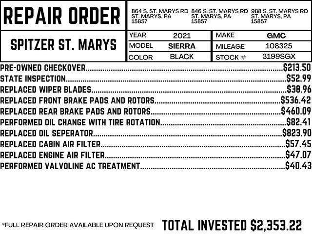 used 2021 GMC Sierra 1500 car, priced at $26,353