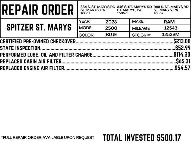used 2023 Ram 2500 car, priced at $58,539