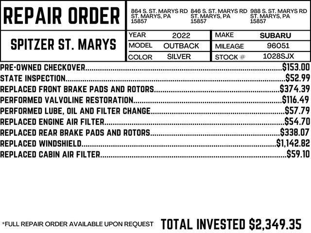 used 2022 Subaru Outback car, priced at $21,094