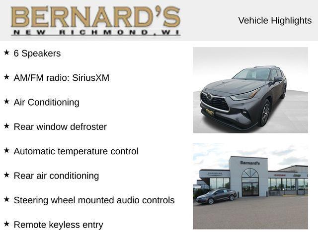 used 2021 Toyota Highlander car, priced at $27,999