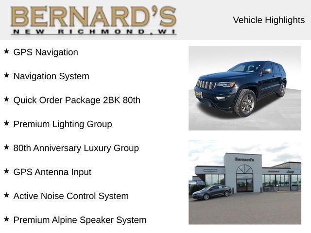 used 2021 Jeep Grand Cherokee car, priced at $26,999