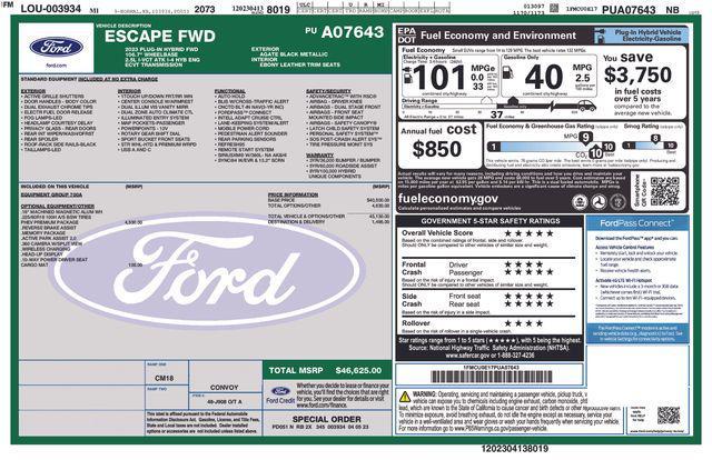 used 2023 Ford Escape PHEV car, priced at $23,699