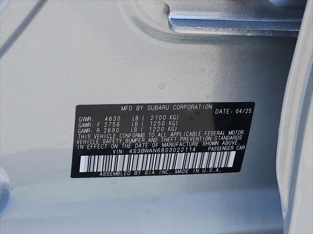 new 2025 Subaru Legacy car, priced at $37,196