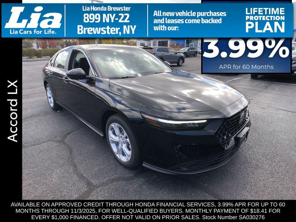 new 2025 Honda Accord car, priced at $29,445