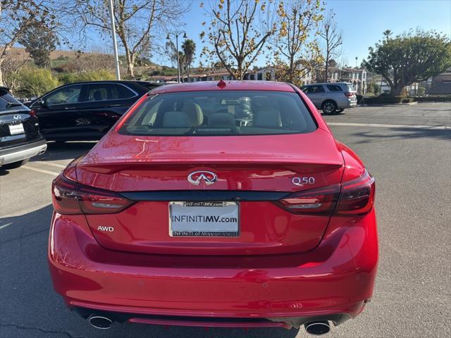 new 2024 INFINITI Q50 car, priced at $51,485