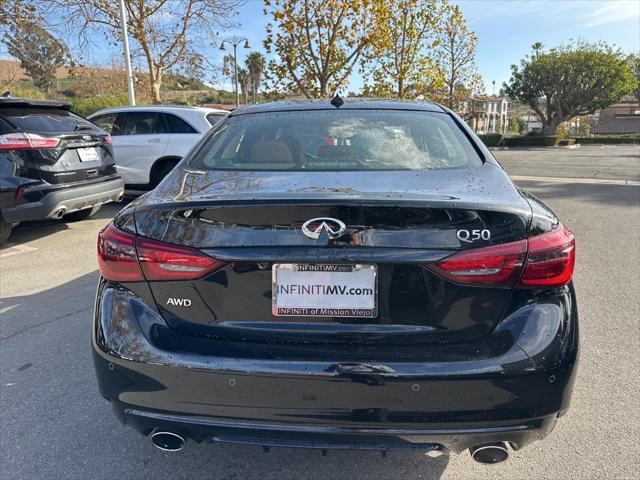 new 2024 INFINITI Q50 car, priced at $49,850