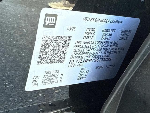 new 2025 Chevrolet Trax car, priced at $26,945