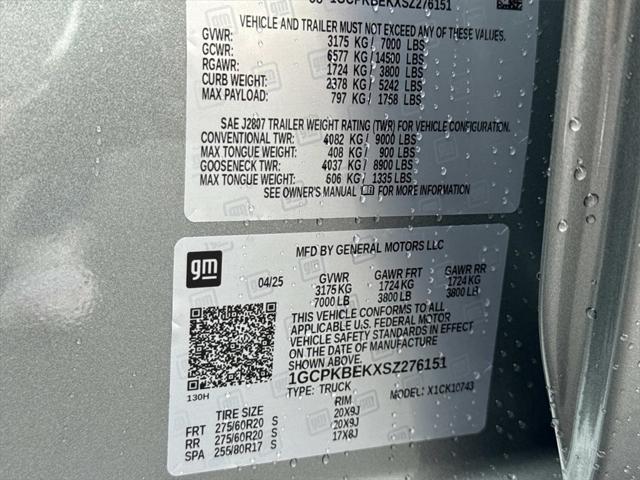 new 2025 Chevrolet Silverado 1500 car, priced at $48,675