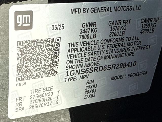 new 2025 Chevrolet Tahoe car, priced at $78,795