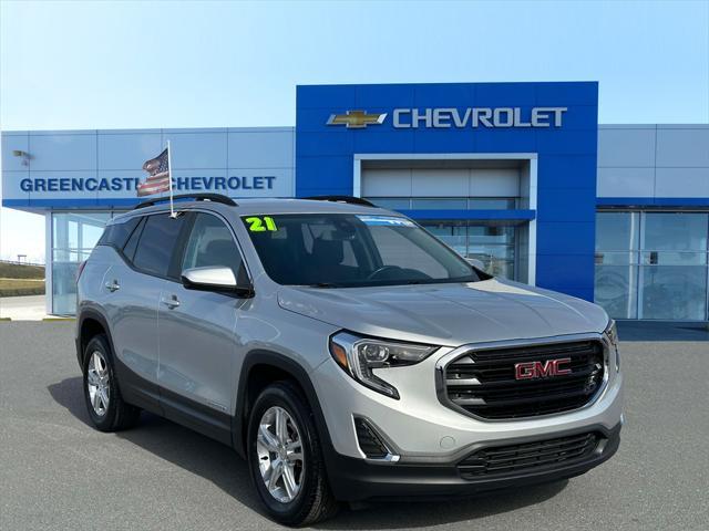 used 2021 GMC Terrain car, priced at $24,413