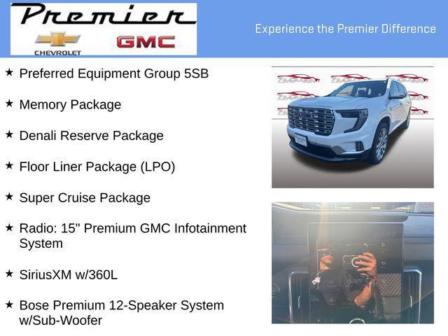 new 2025 GMC Acadia car, priced at $64,565
