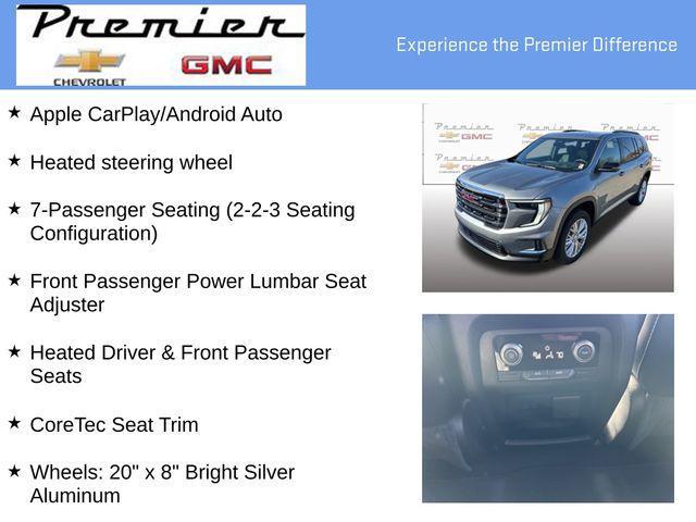 new 2025 GMC Acadia car, priced at $47,425
