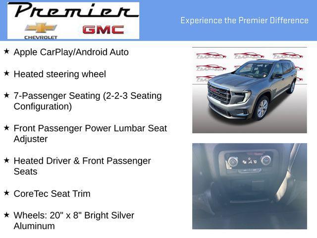 new 2025 GMC Acadia car, priced at $47,425