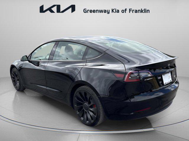used 2022 Tesla Model 3 car, priced at $30,500