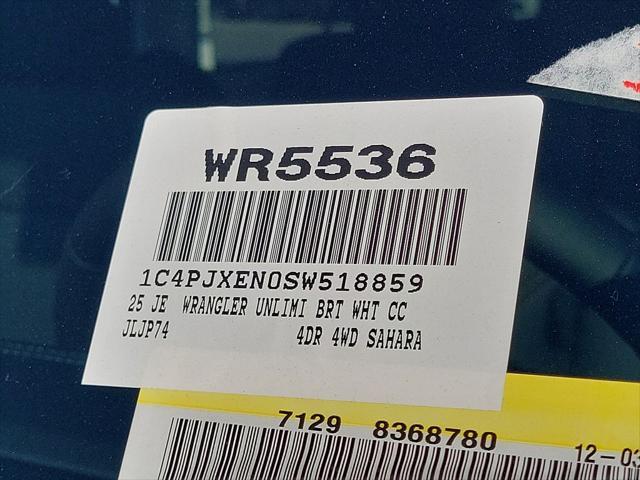new 2025 Jeep Wrangler car, priced at $49,079