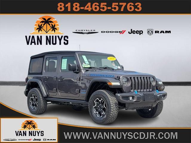 used 2021 Jeep Wrangler Unlimited 4xe car, priced at $33,750