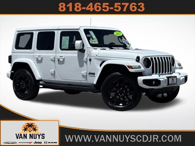 used 2021 Jeep Wrangler Unlimited 4xe car, priced at $32,500