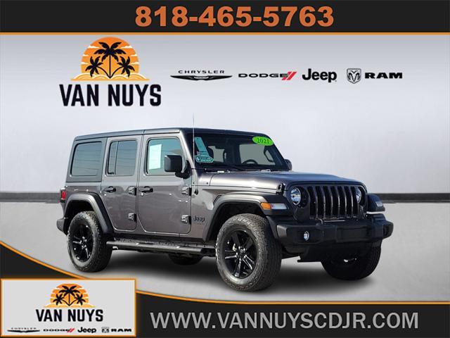 used 2021 Jeep Wrangler Unlimited car, priced at $32,000