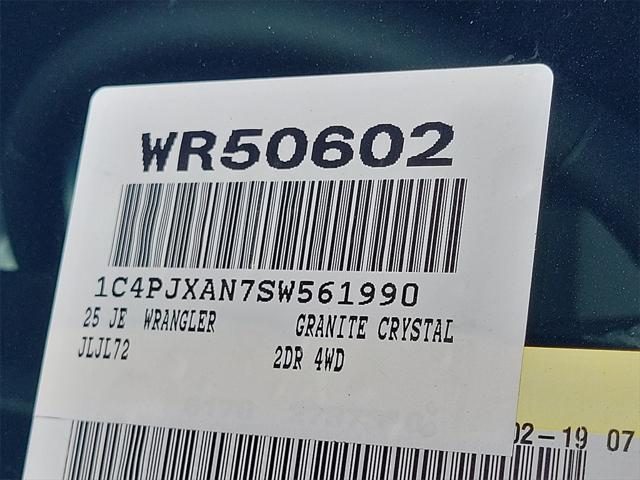 new 2025 Jeep Wrangler car, priced at $38,871