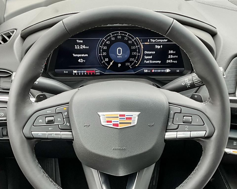 new 2025 Cadillac CT4 car, priced at $47,164