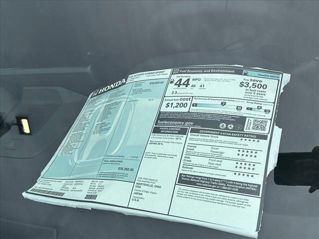 new 2025 Honda Accord Hybrid car, priced at $33,735