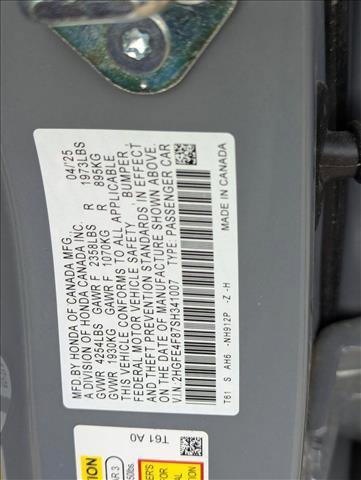 new 2025 Honda Civic Hybrid car, priced at $30,555