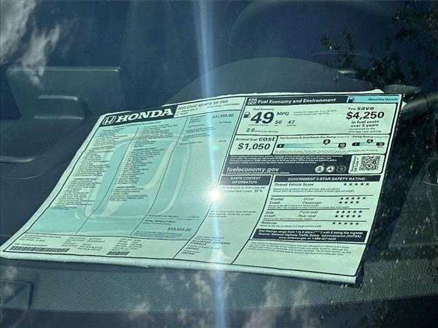 new 2025 Honda Civic Hybrid car, priced at $31,628