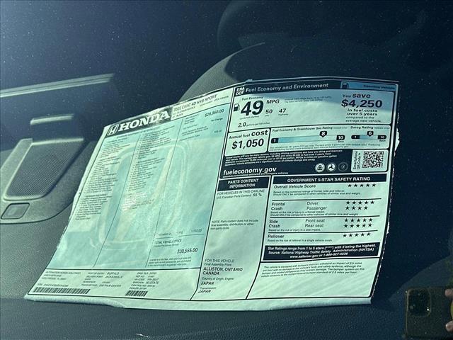 new 2025 Honda Civic Hybrid car, priced at $30,555
