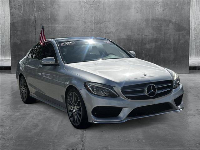 used 2015 Mercedes-Benz C-Class car, priced at $17,595